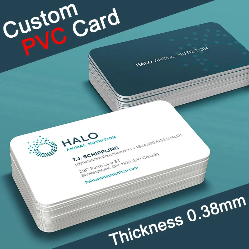 100-1000pcs Custom PVC Business ID Card Own Design Logo Name Plastic Waterproof Double Side Glossy Matte Thank You 85.5*54mm