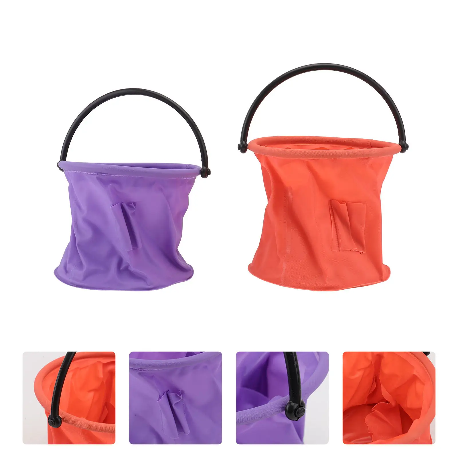 2 pcs Brush Washer Bucket Painting Washing Halloween Christmas New Year Brush Cleaning Bucket Brush Cleaning Cup Foldable