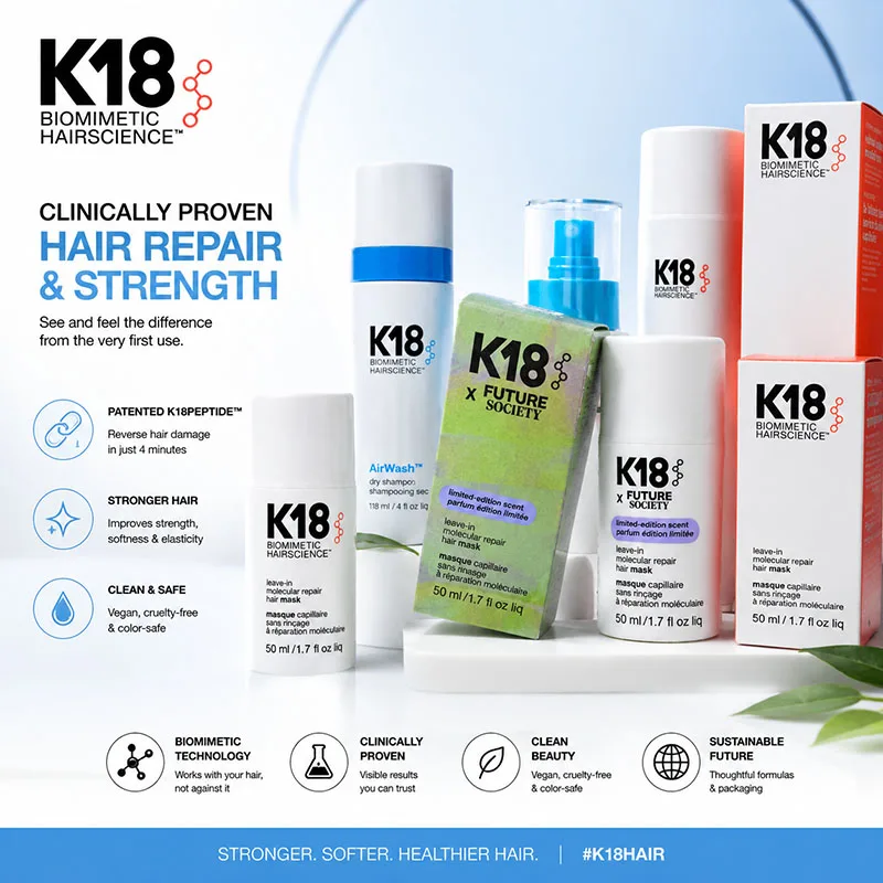 New K18 50ml 150ml Leave-In Molecular Repair Hair Mask Deep Conditioning Keratin Treatment Soft Hair Smoothing Healthy Hair Care