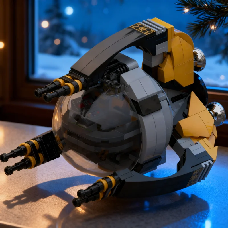 

341 деталь MOC: Конструктор «Космический Стингер» — креативный подарок для сборки, декор для дома и офиса, премиум-игрушка для взрослых и детей