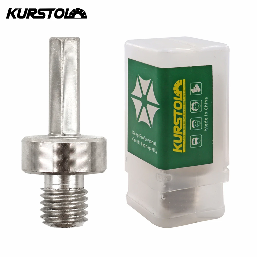 

KURSTOL 1pc Core Drill Bit Arbor Adapter M14/M10/5 8-11 Thread To 9.5mm Hexagonal Shank Diamond Hole Saw Core Drill Bit Adapter