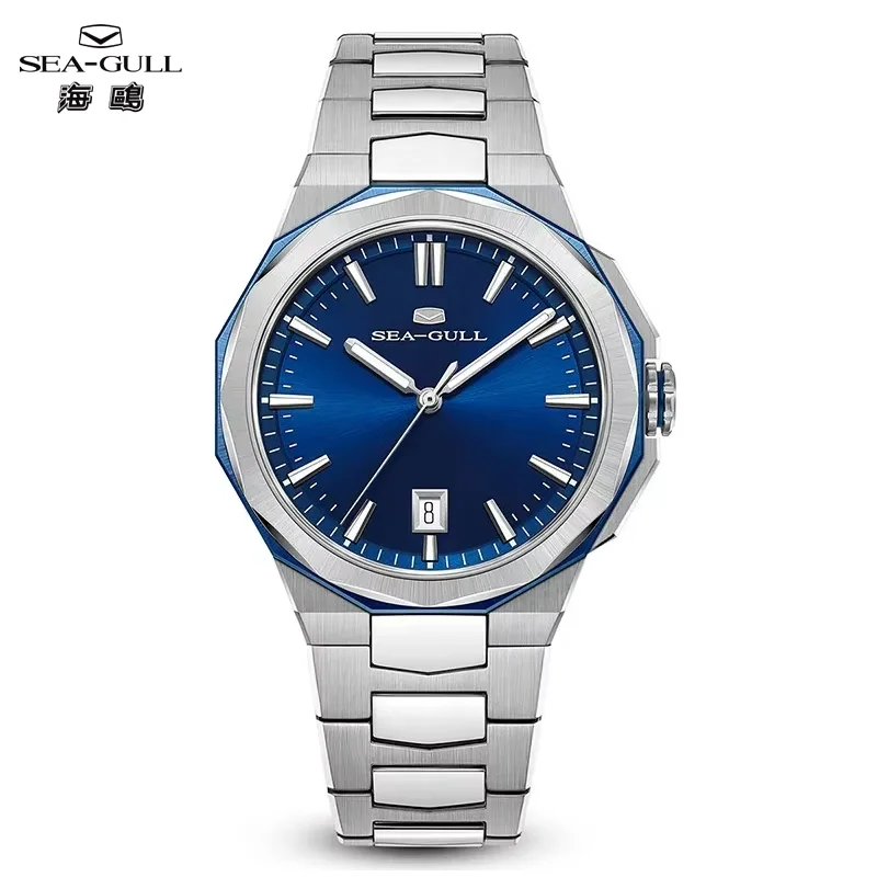 Seagull New Luxury Automatic Mechanical Watch Business Waterproof Male Clock Luminous Date Stainless Steel Men Watch Reloj 1140