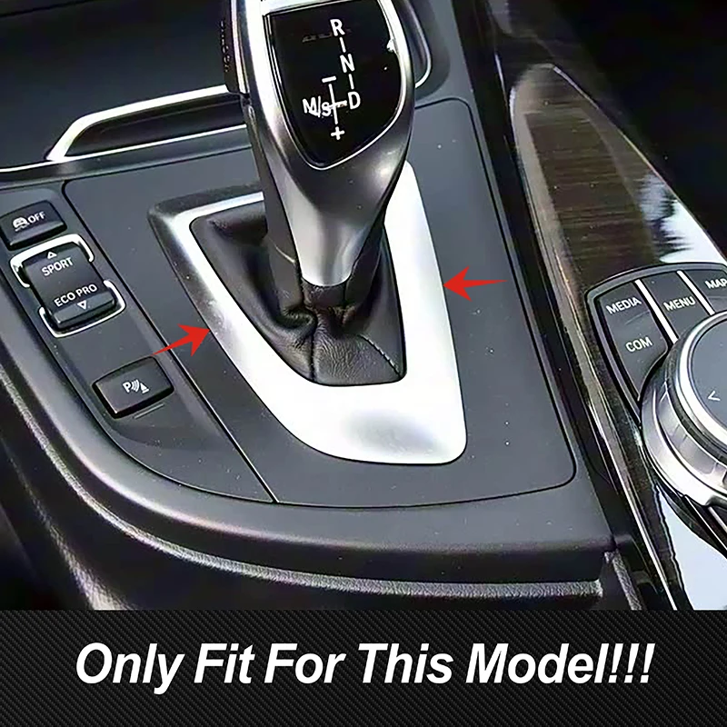 Carbon Fiber Car Console Gear Shift Head Base Frame Decoration Sticker Trim For BMW F20 F30 F32 F22 Interior Accessories