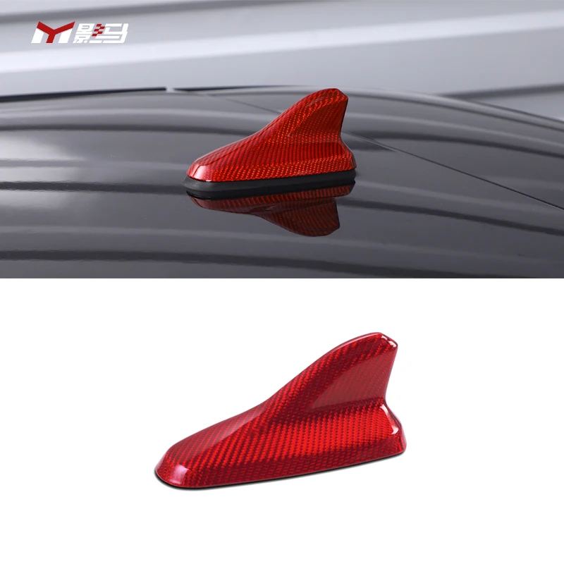 Dry carbon fiber car roof antenna shark fin antenna Roof tail antenna decoration For vw golf 8 mk8 gti pro R-Line