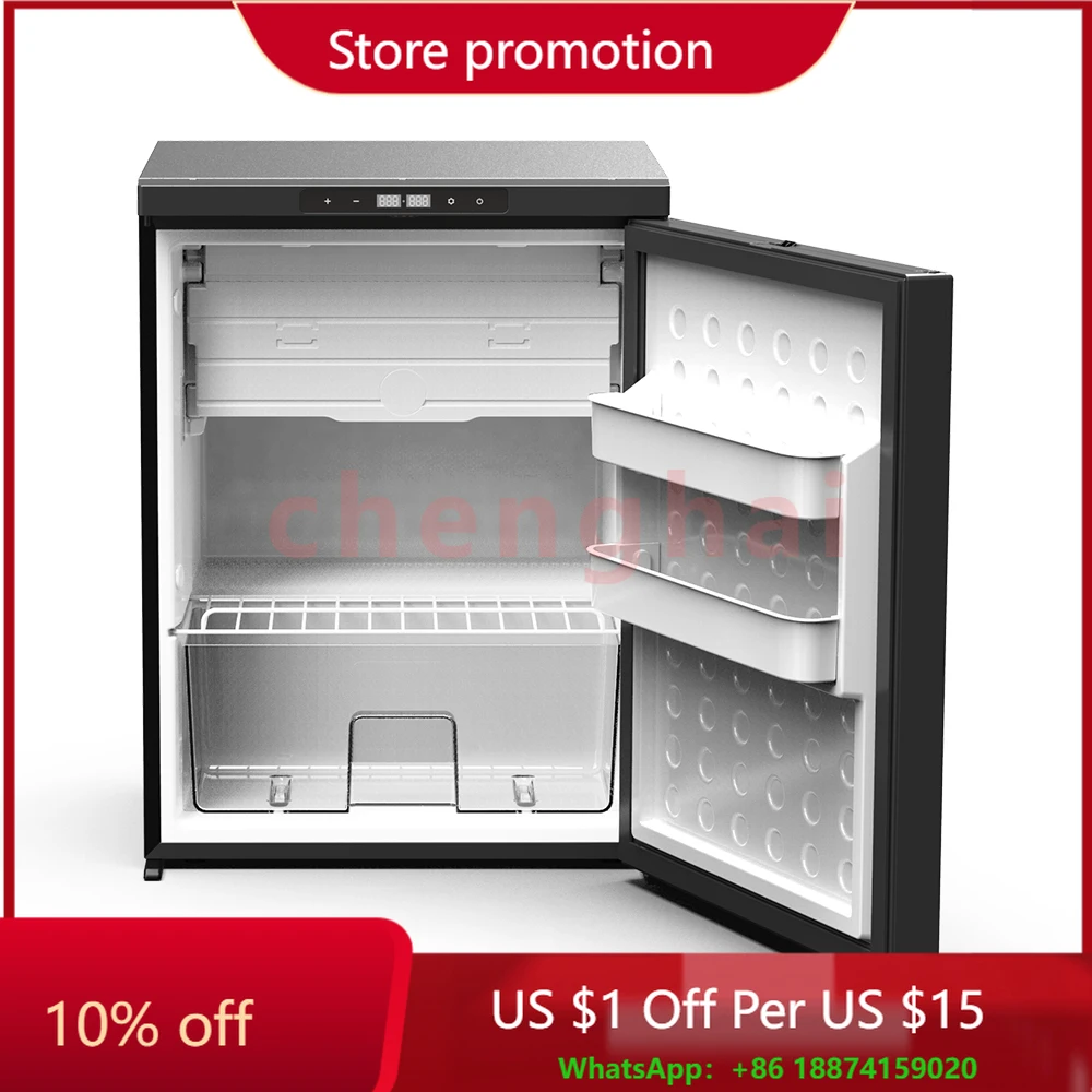 CR65X OEM Custom Color Reversible Door 12/24V Outdoor Mini Freezer Mobile Home Camper Fridge for RV Appliance