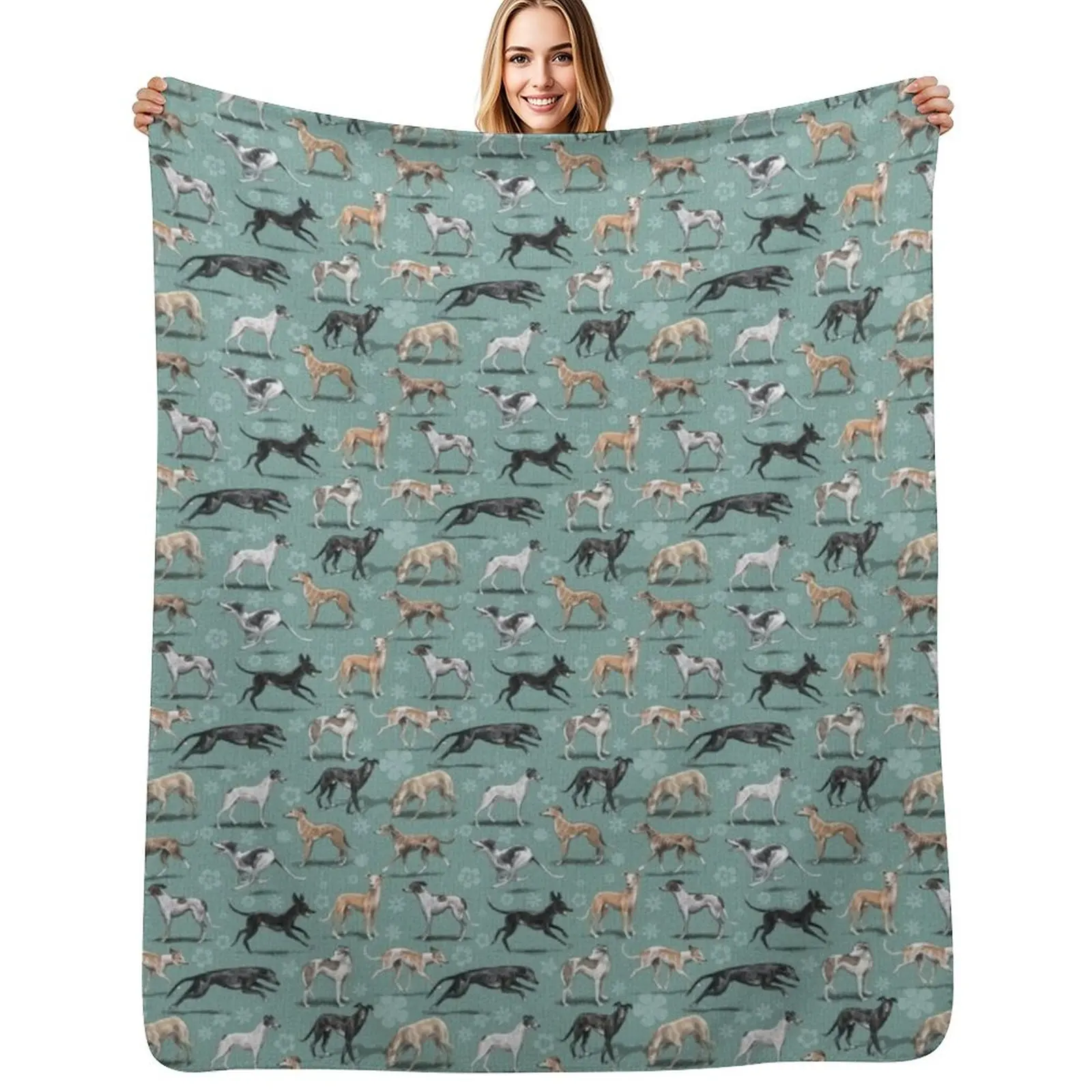 

The Greyhound Throw Blanket Beautifuls Flannel Thin Polar Blankets