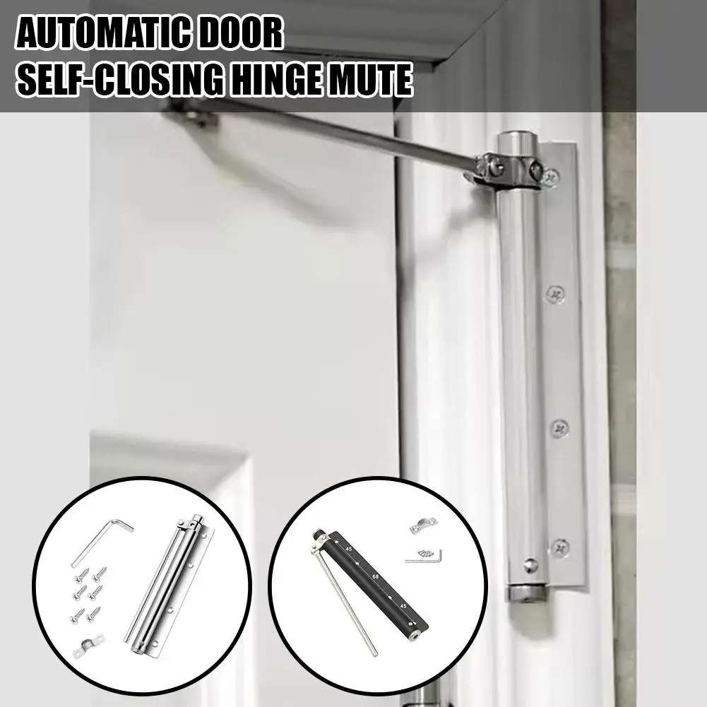 Automatic Door Closer Safety Spring Door Closer, Zinc Alloy Adjustable Closing Door Hinge Door Closer For Door Self Closing E1m8