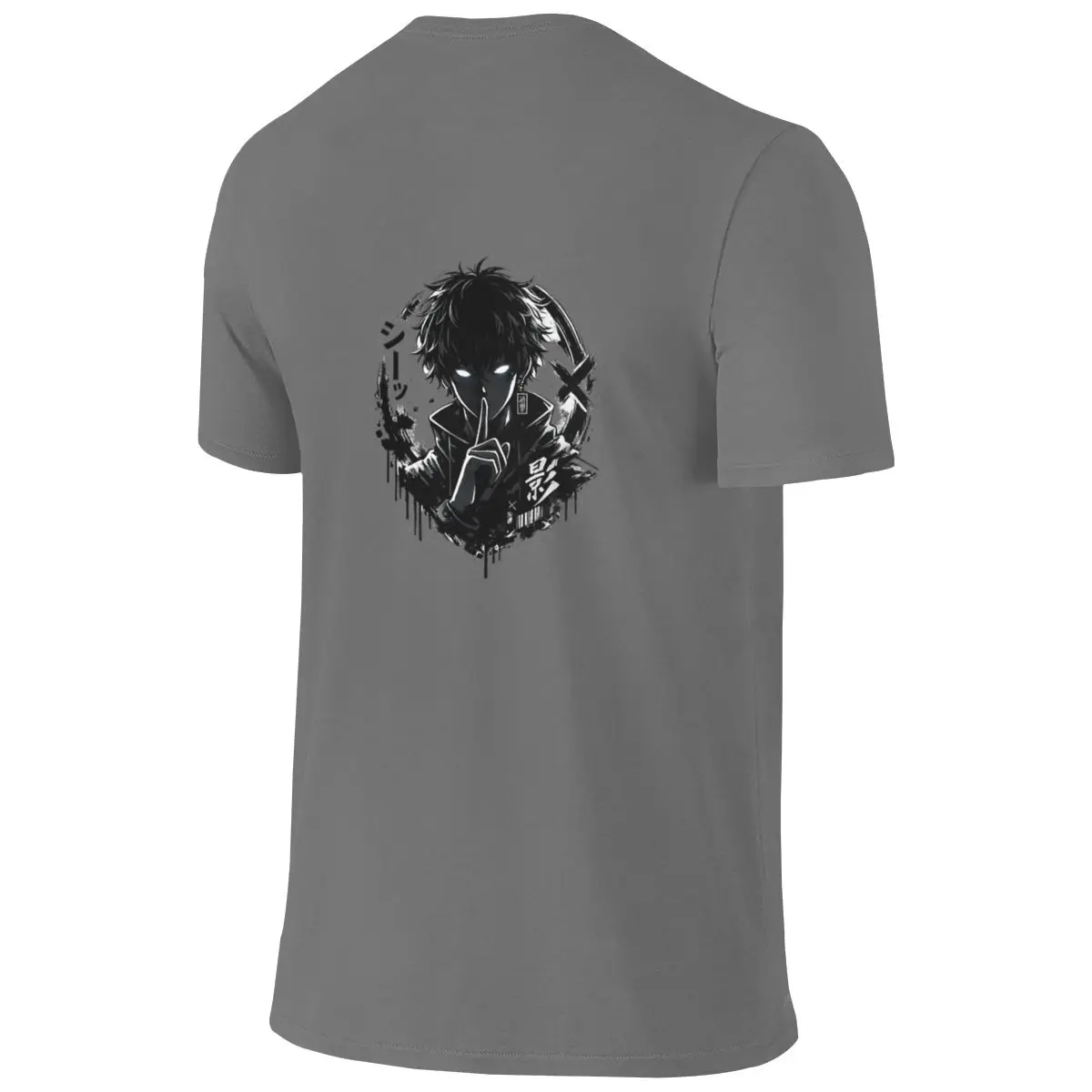 Silent Shadow Anime Aesthetic T-ShirtDaily Reversible T-shirt Light Outdoor Sense Of Sophistication Shirt
