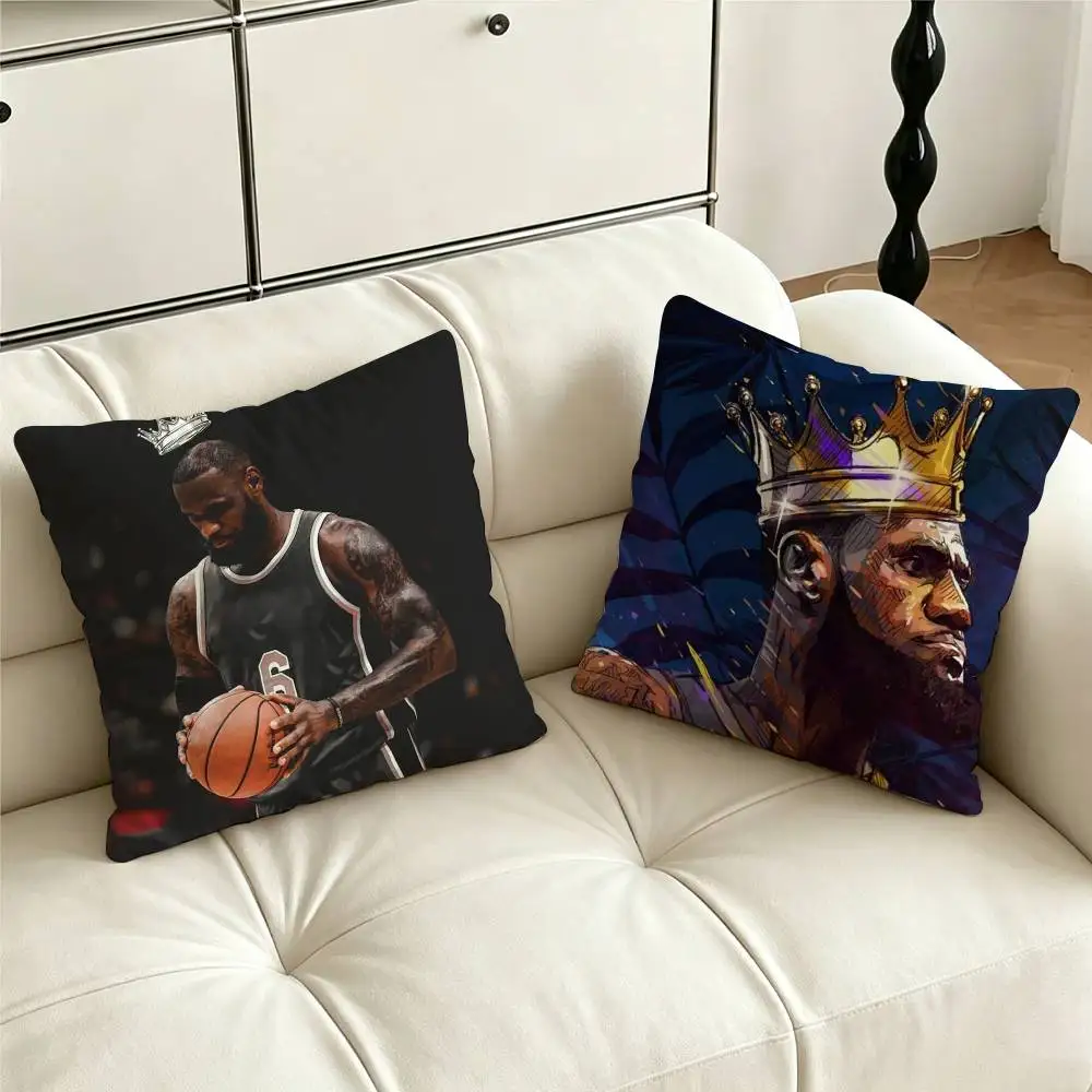 Basketball J-James Le-Bron 23 Pillow Case for Sofa Living Room Home office Decor Protective Cover