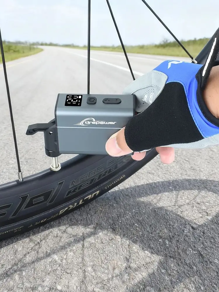 AliExpress MaiSaiOu Mini Electric Bike Pump 120 PSI Bicycle Inflator Fast Inflation with Preset Pressure for Presta Schrader Dunlop Clik Valves