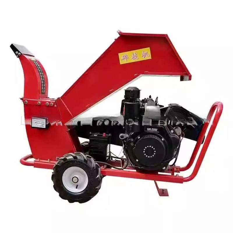 

Function Mobile crushing garden tree straw wood crusher