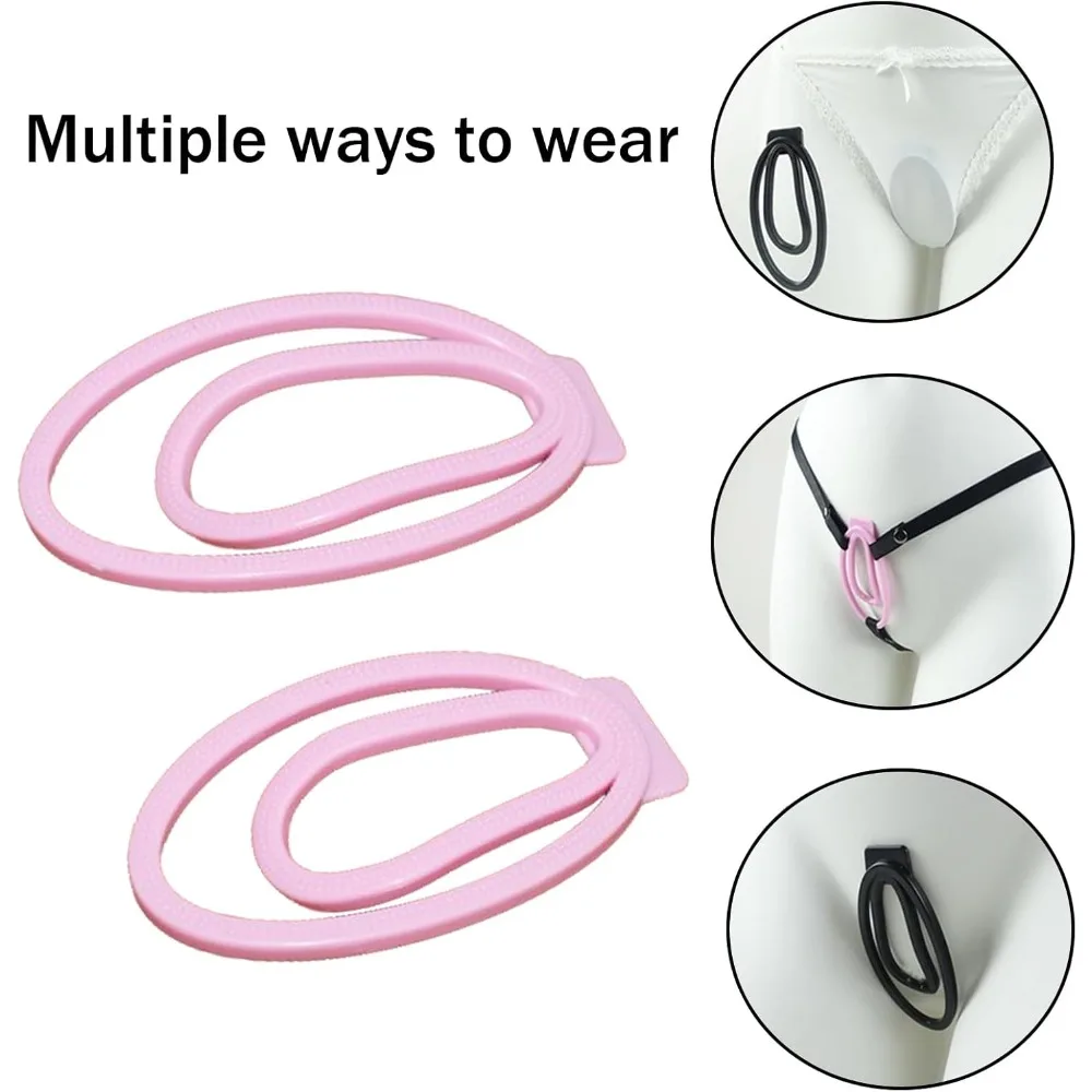 Sissy Hollow Fufu Clip Penis Hide Lock Chastity Lock Male Urethral Chastity Device Pussy Training Clip Cock Cage Sex Toy for Men