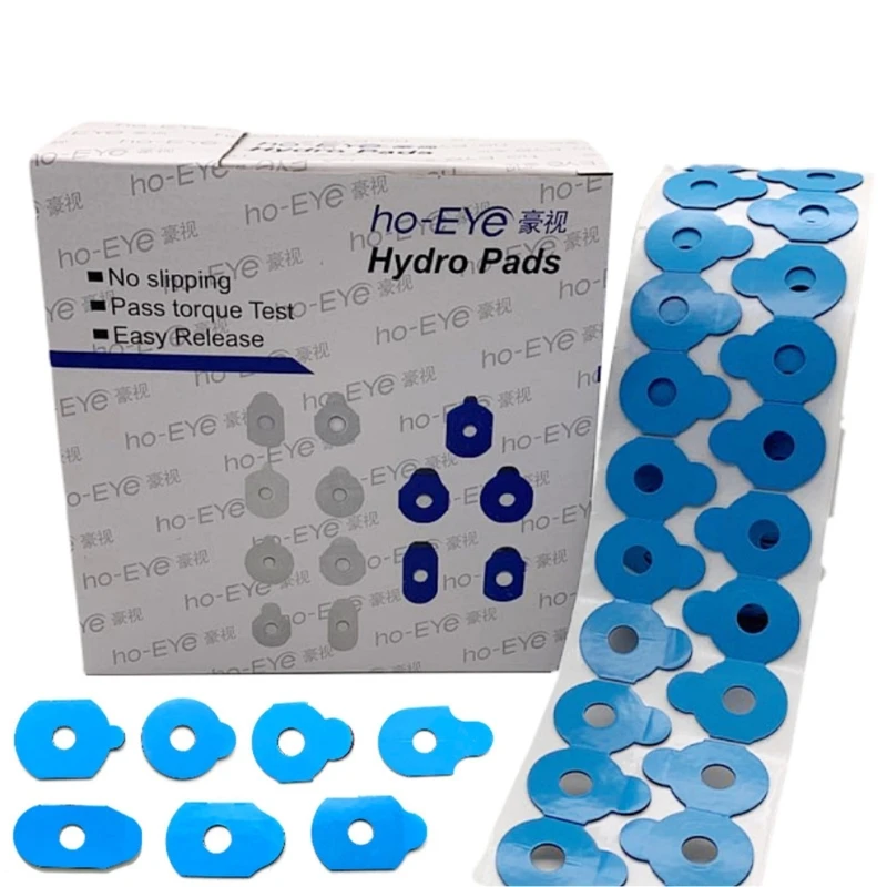 1000Pcs Optical Eyeglasses Lens Anti-Slip Blocking Pads Double-Sided Sticker Tape Blue Pad High Stickiness No Remains