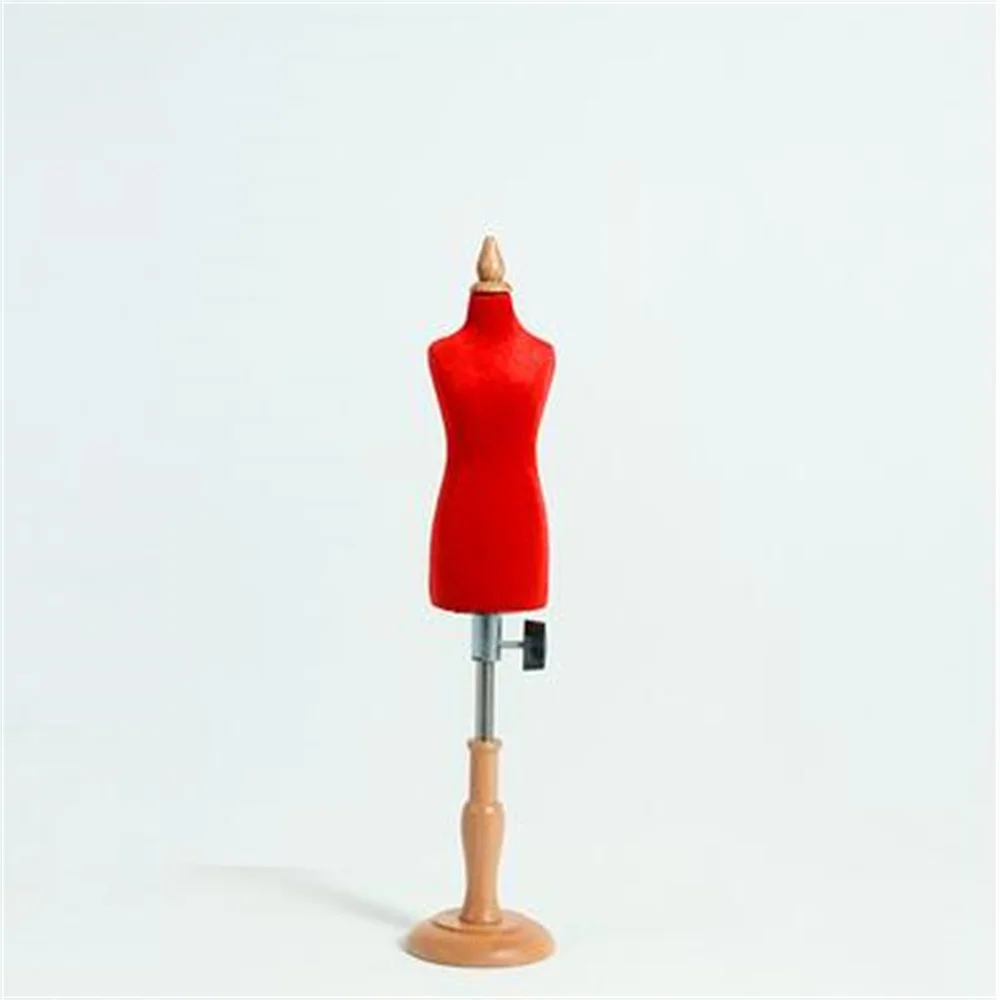 Female Half Body Cloth Mannequin, Professional Scale Teaching Tailor Wood, Manikin Disk Base, Can Pin, 1/4 Sewing Jewellery