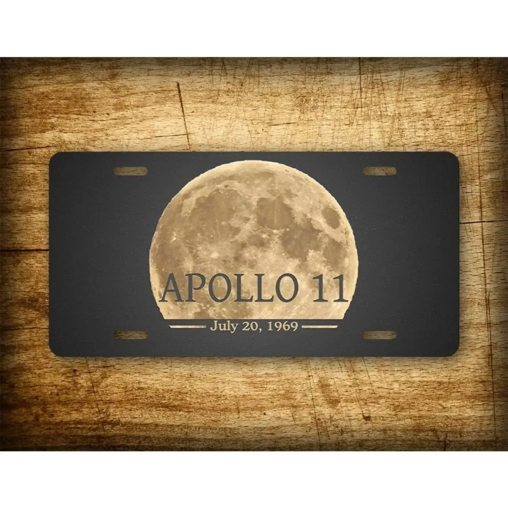 CIFbuy 1PC Custom Decorative Tag Apollo Moon Landing Design, Personalized Space Theme Hanging Ornament, Waterproof Dustproof
