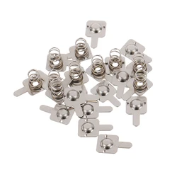 10pair/ 7 * 9mm Replacement Metal Batteries Spring Contact Plate Silver For AAA Batterie