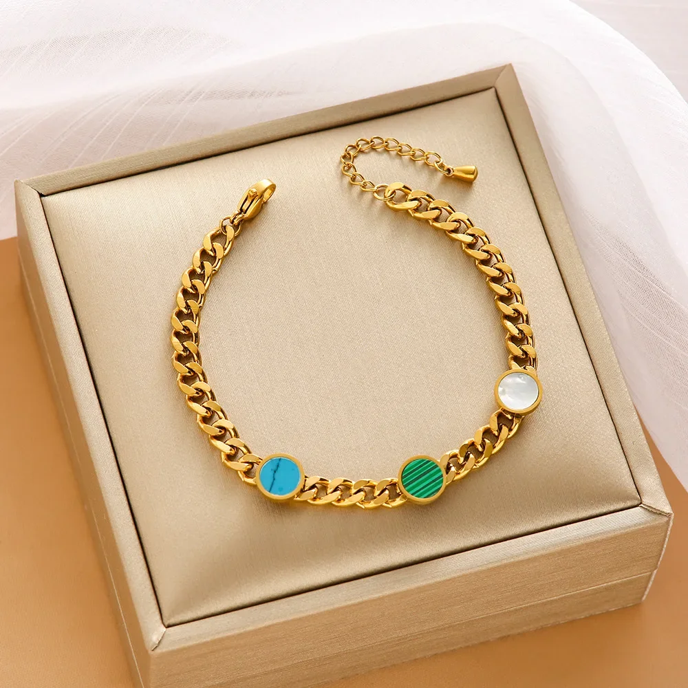 

Niche design creativity, personalized geometric shapes, heart-shaped long bracelets, retro bracelets