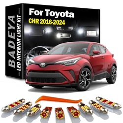 BADEYA 10Pcs Canbus For Toyota C-HR CHR 2016 2017 2018 2019 2020 2021 2022 2023 2024 LED Interior Light Kit Car Reading Bulbs