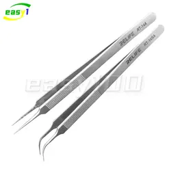 RELIFE RT-14A RT-14SA Precision Maintenance Tweezers Anti-Static Straight Curved Mobile Phone CPU IC Repair Clips Hand Tool