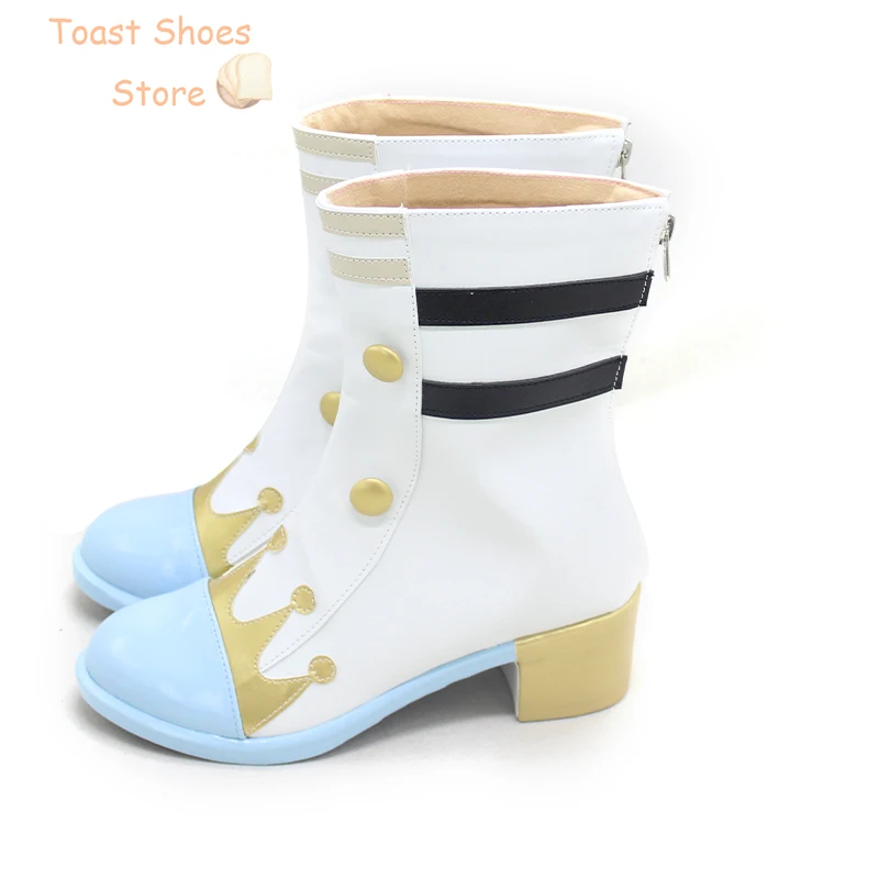 Leuke Cosplay Schoenen Spel Project Sekai Kleurrijke Podium Cosplay Prop Voor Mikuu Pu Lederen Schoenen Halloween Party Boots Kostuum Prop