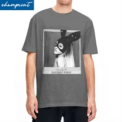 Ariana Tour T-Shirt uomo donna Grande pericolo donna tempo libero 100% cotone Tees girocollo manica corta T Shirt 6XL abbigliamento