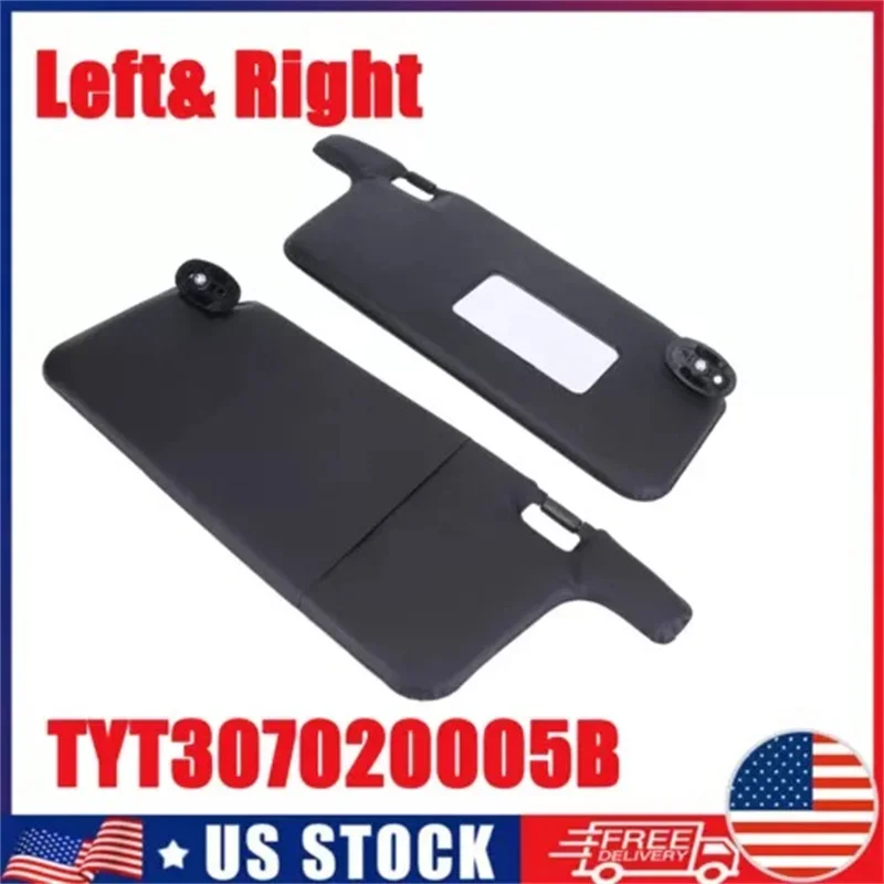 

2Pcs Car Visor Sunshade Auto Sun Visor with Makeup Mirror Replacement for Civic 1996-2001 TYT307020005B
