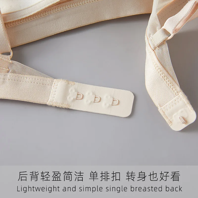 حرير حقيقي دانتيل فرنسي ملابس داخلية ثلاثية الأكواب ، شبكة جانبية ، مثيرة بدون حلقة فولاذية حمالة صدر خلفية ، حمالة صدر نسائية