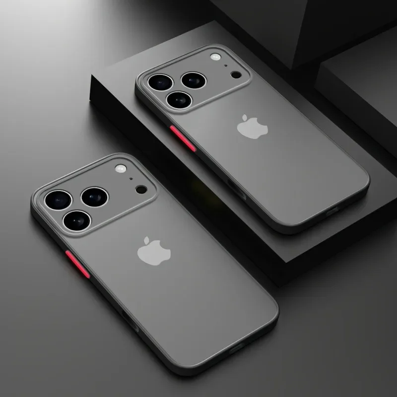Luxuriöse, durchscheinende Schutzhülle für iPhone 17, 16, 15, 14, 13 Pro Max, stoßfeste Bumper-Hülle für iPhone 17 Pro Max, matte Abdeckung. – Detail 11