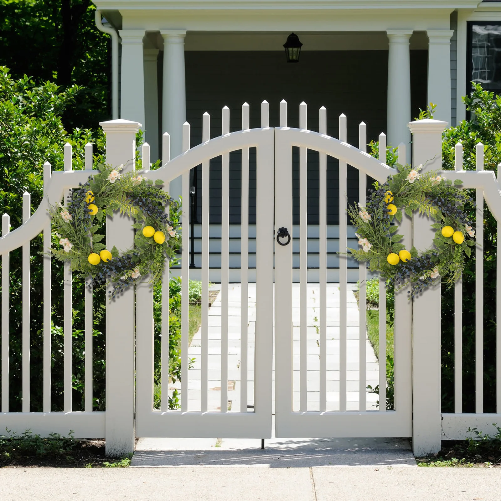 

Realistic Fruit Floral Wreath Natural Design Front Door Decoration Spring Summer Home Decor Decorative Front Door Wreaths