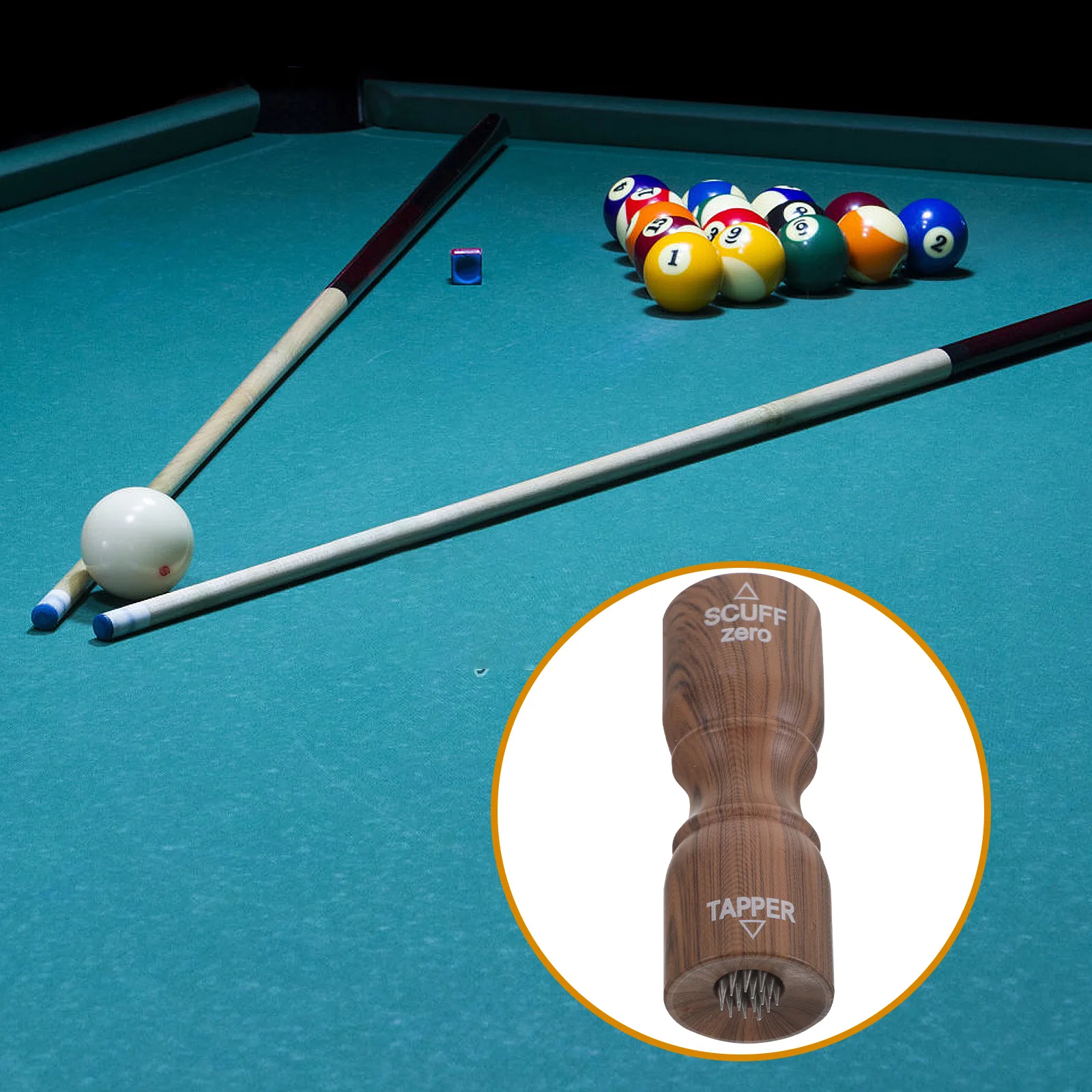 

Billiards Skin Head Tool Tip Cap Needle Repair Pool Joint Protector Thread Grinding