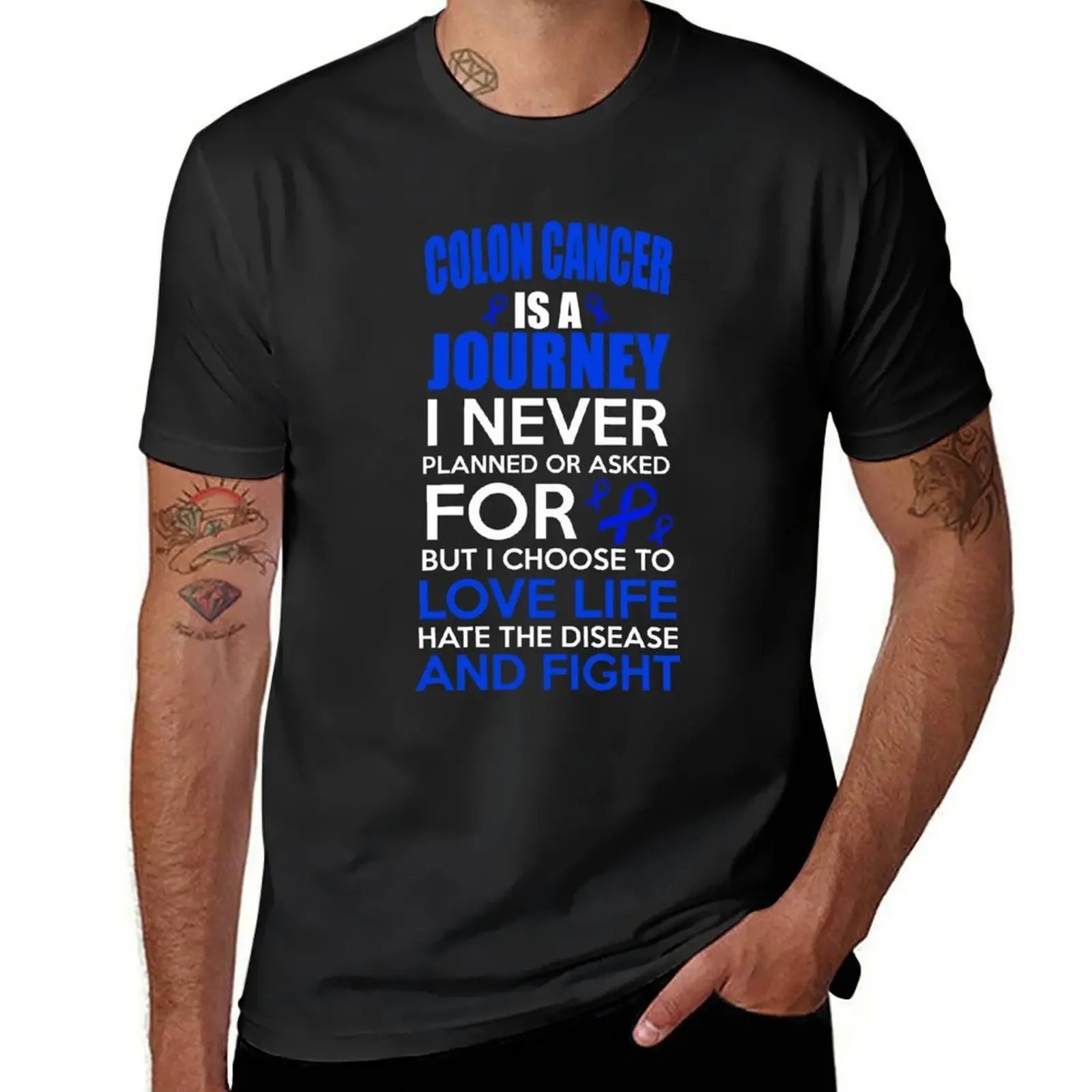 

Support Colon Cancer Awareness T-Shirt customs design your own tops quick drying plus size men clothing