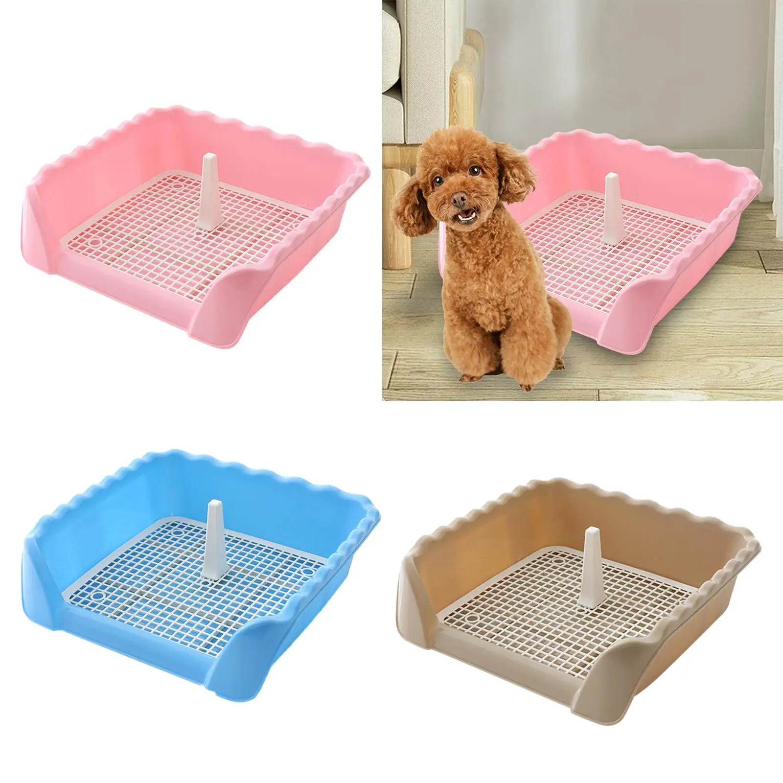 Dogs Toilet Detachable Lattice Pet Cat Training Toilet Tray for Small Animals