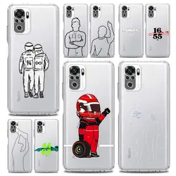 Phone Case For Xiaomi Redmi Note 13 12 5G 9S 9 8 10 11 Pro Plus 4G 9T 13C 12C 10C 9C 9A 7 Pro Clear Cover F1 Number 33