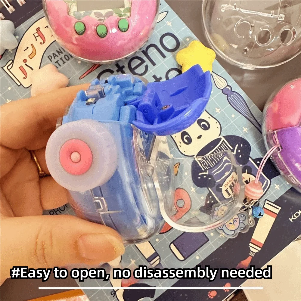 Hard Acrylic Protective Cover Clear With A Random Rotating Cap Protective Shell Decorative Cover for Tamagotchi Paradise