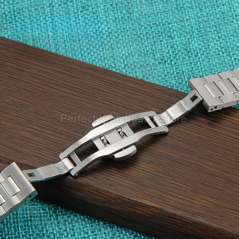 PATEK PHILIPPE Nautilus 5712 5724 5980 5990 1A010 볼록 인터페이스 접이식 걸쇠 용 방수 스틸 시계 스트랩 13x25mm