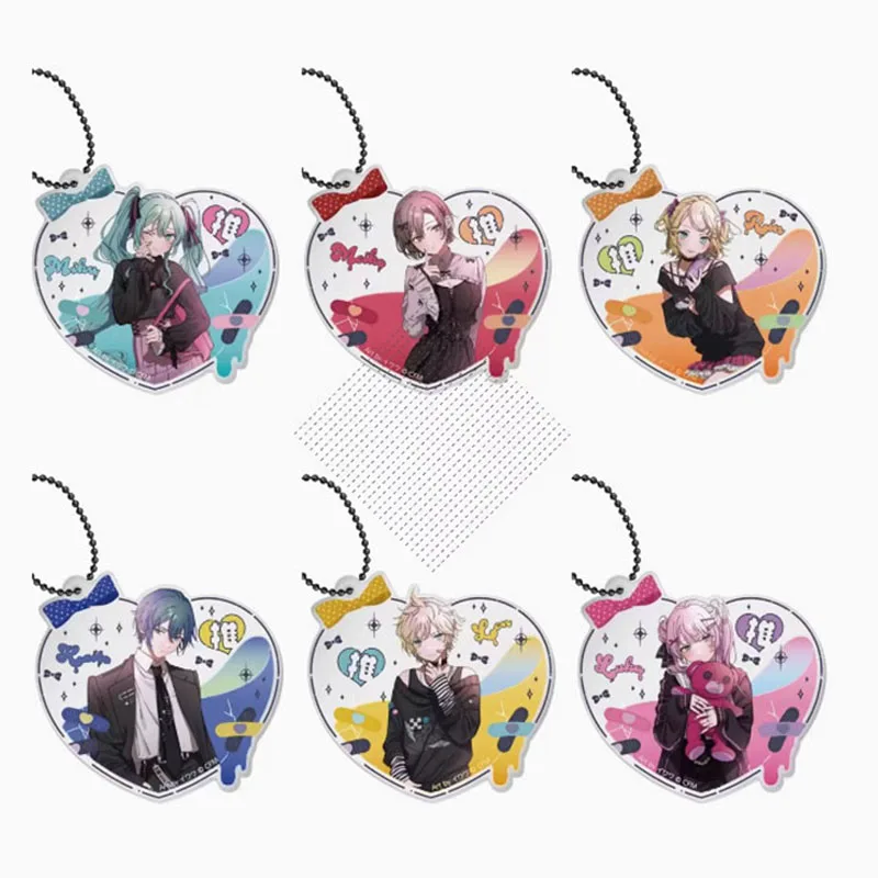 Hatsune Miku Kagamine Rin Len Anime Figure Keychain Pendant Acrylic Models Meiko Kaito Luka Hatsune Miku Anime Figure Keychain