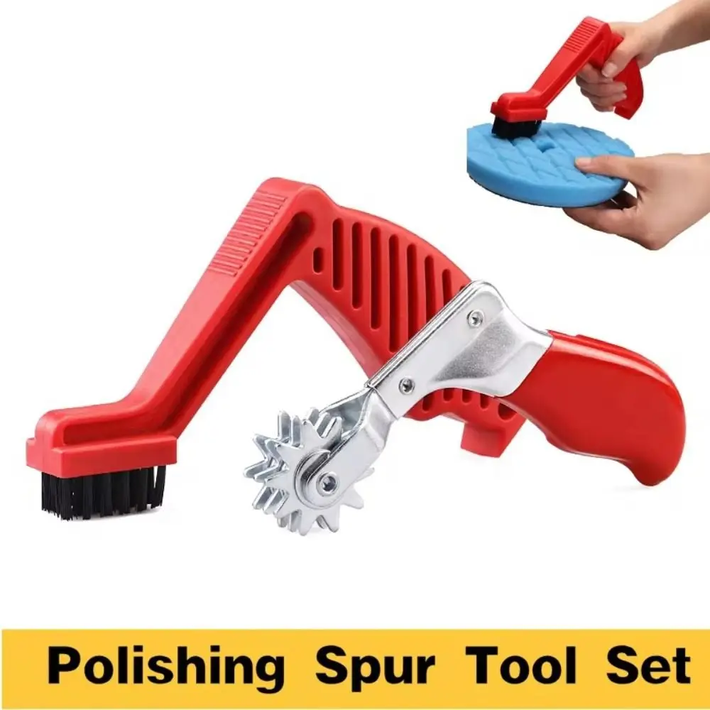 Practical Stainless Steel Polishing Spur Tool Set Multifunctional Durable Wool Buffing Pad Foam Pad Brush