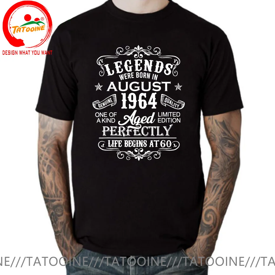 Legends Born In 1964 November September October December January Febuary March April May June July August 60 Years Birth T Shirt