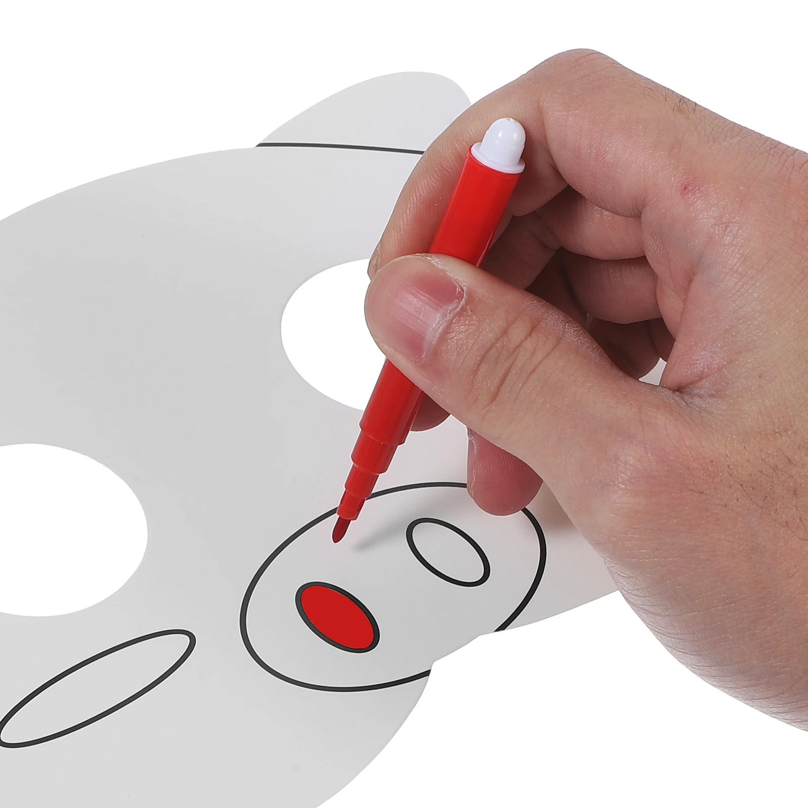 

16pcs Paper Masks DIY Paintable Animal Unpainted Masquerade Bulk Blank Cosplay Party Craft Halloween Prop White Base