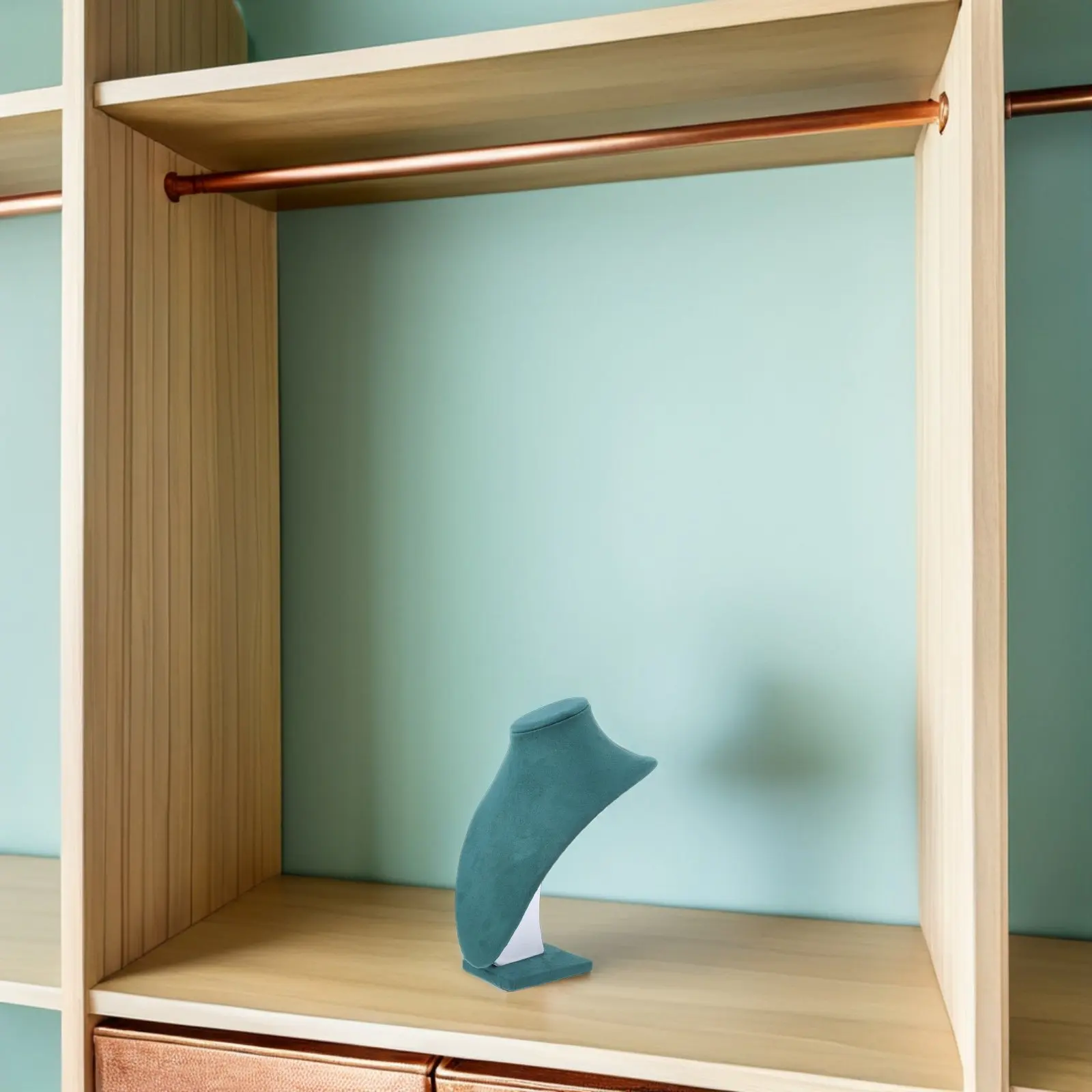 

Зеленая подставка-бюст для демонстрации украшений, 25 см, для безопасного хранения в магазинах, на выставках, для фотосъемки, органайзер-держатель