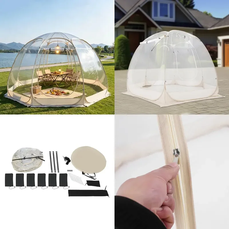 Clear Pop up Bubble Tent Garden Courtyard PVC Tents