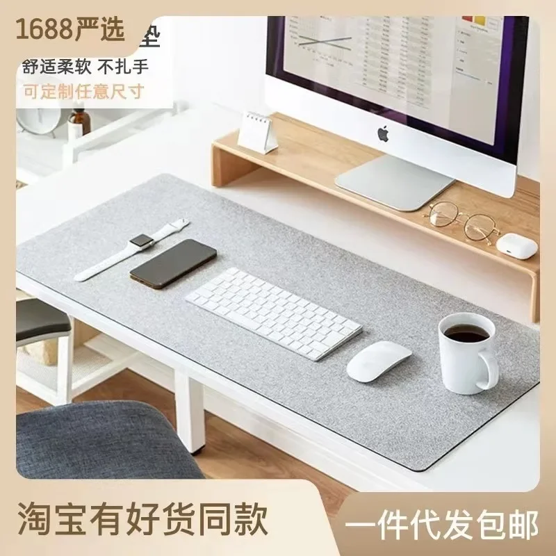 Cushion Gaming Mouse Pad Computer Desk Mat Table Keyboard Wool Felt Laptop Desk Non-slip Deskpad Mousepad