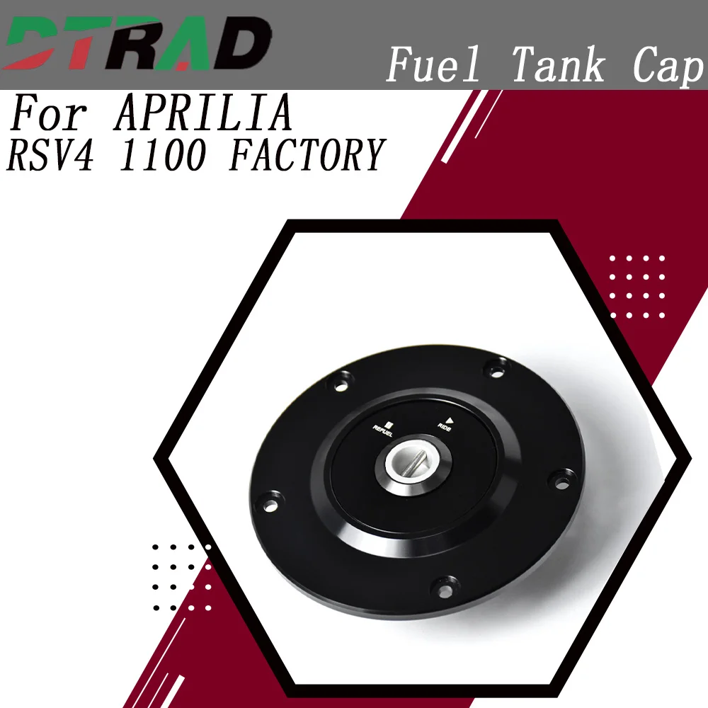 

Motorcycle Racing Key System Fuel Tank Cap For APRILIA RSV4 1100 FACTORY 2019-2022 Airbox Engine Billet Lockable Oil Gas Cover