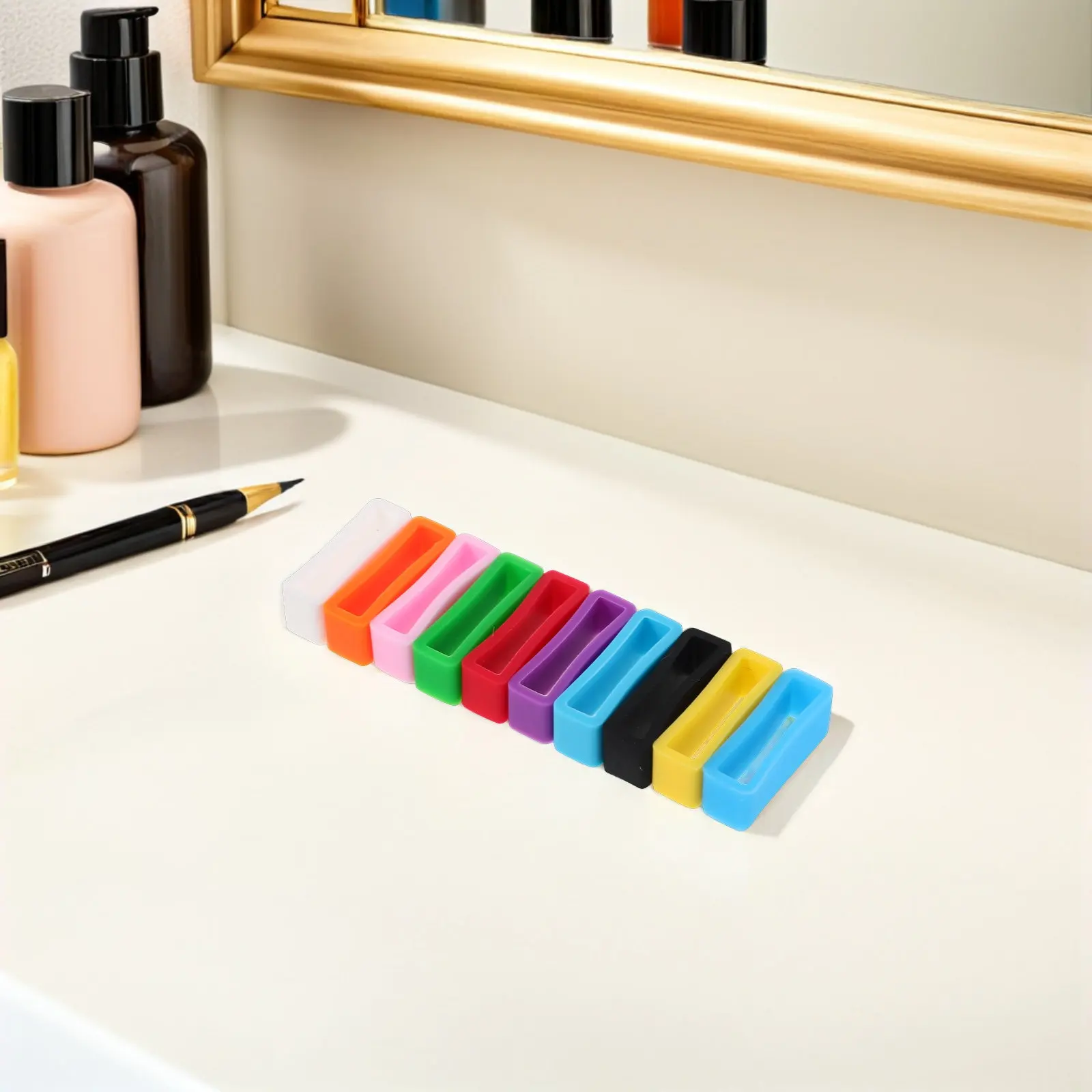 

50 шт. силиконовых фиксаторов для ремешков часов: удобные минималистичные кольца-держатели для ежедневного использования, влагостойкие крепления для ремешков часов