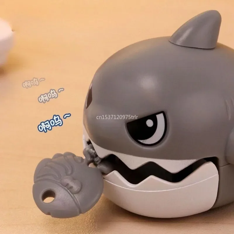 Porte-clés pendentif requin de dessin animé pour enfants, ligne de côtes, jouet anti-stress, jugettes de simulation, bouche parfaite