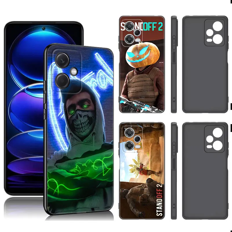 Game Standoff 2 Black Silicone Phone Case For Xiaomi Redmi Note 9 10 11 11S 11T 12 13 Pro 5G Plus 9S 10S 12S