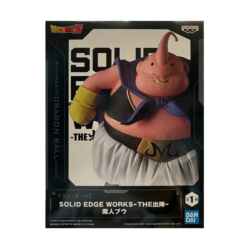 Bandai Banpresto Solid Edge Works Majin Buu Dragon Ball Z 17Cm Anime Original Action Figure Model Toy Birthday Gift Collection