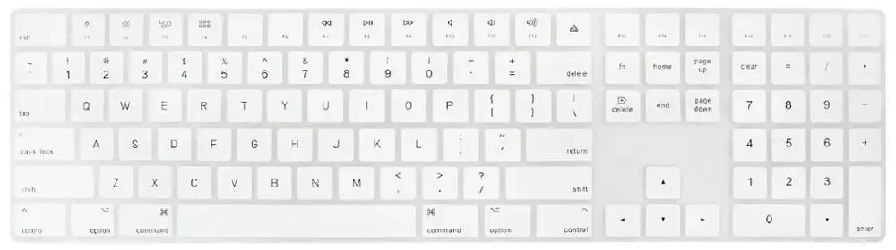 For Apple Magic Keyboard A1843 with Numeric Pad US English Version keyboard Skin Cover Mult