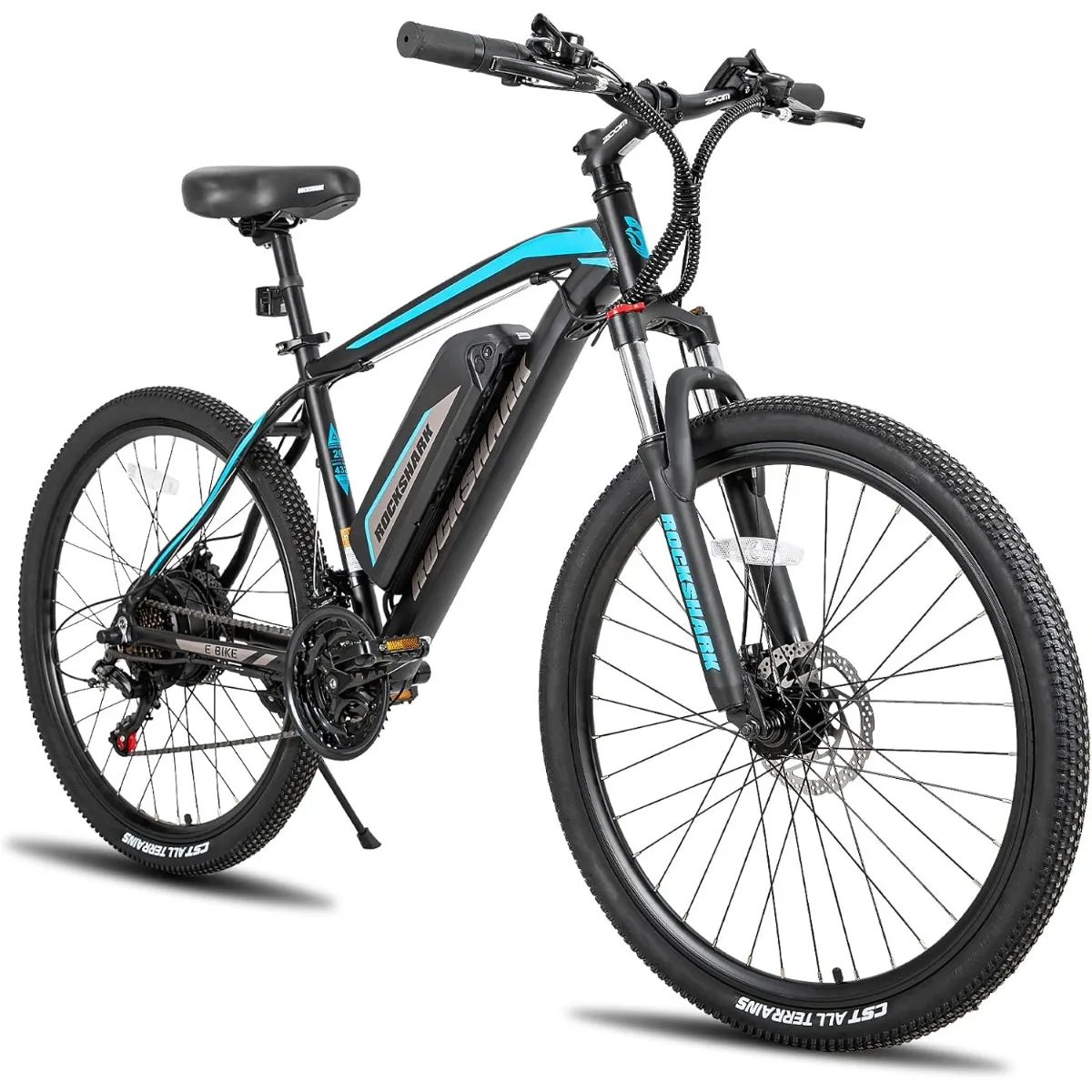 

Electric bike for adults, 27.5 inch electric mountain bicycle with 10.4Ah removable battery 350W 36V Motor 21 speeds 20MPH Ebike