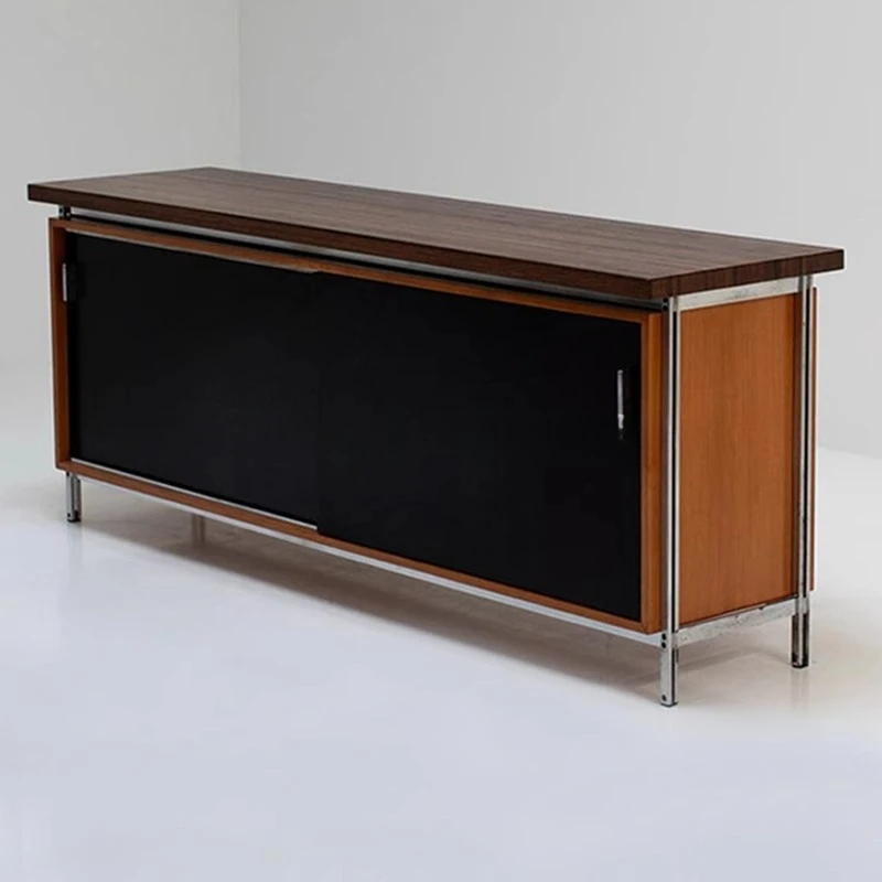 

Medieval dining side cabinet, retro Nordic TV cabinet, locker, storage cabinet, modern simple Bauhaus Nordic side cabinet